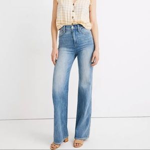 Madewell high rise flare jeans vintage inspired